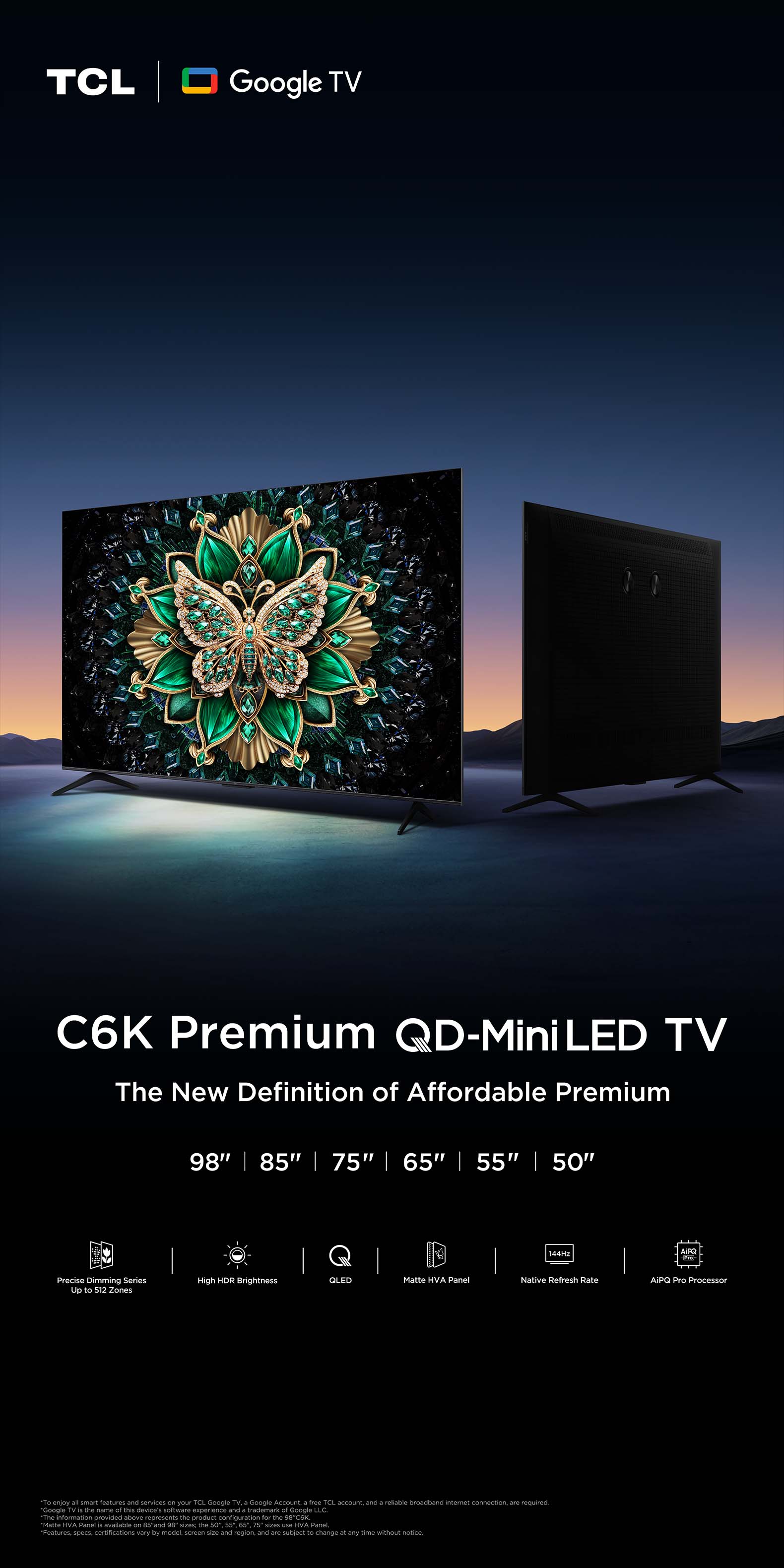 02 TCL C6K QD-Mini LED телевизор