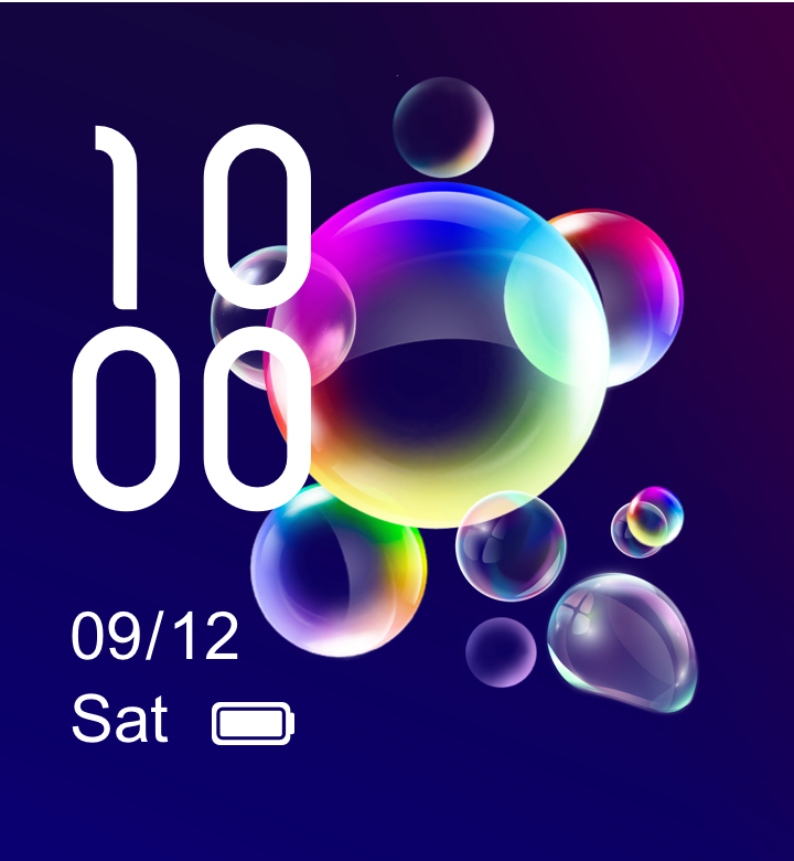 手表界面卡片正面