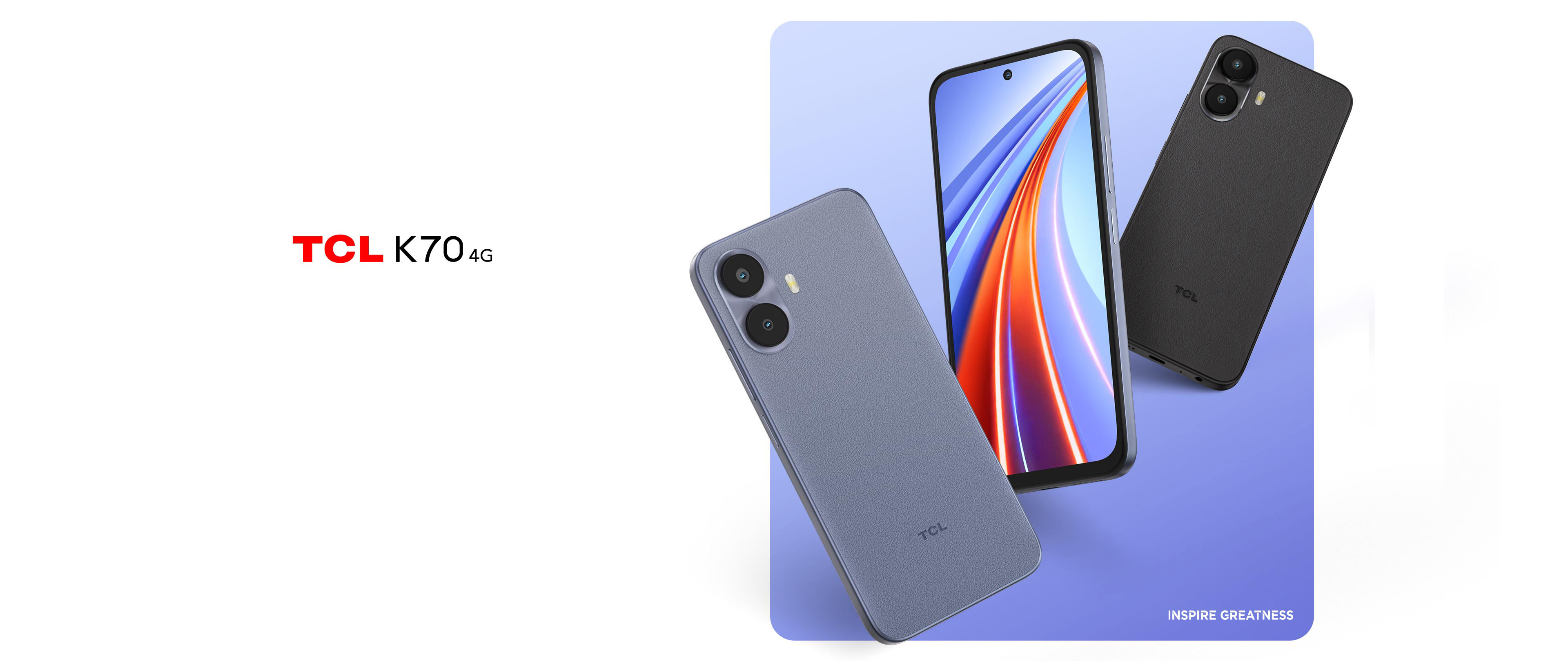 01 TCL K70 4G — ключова визия
