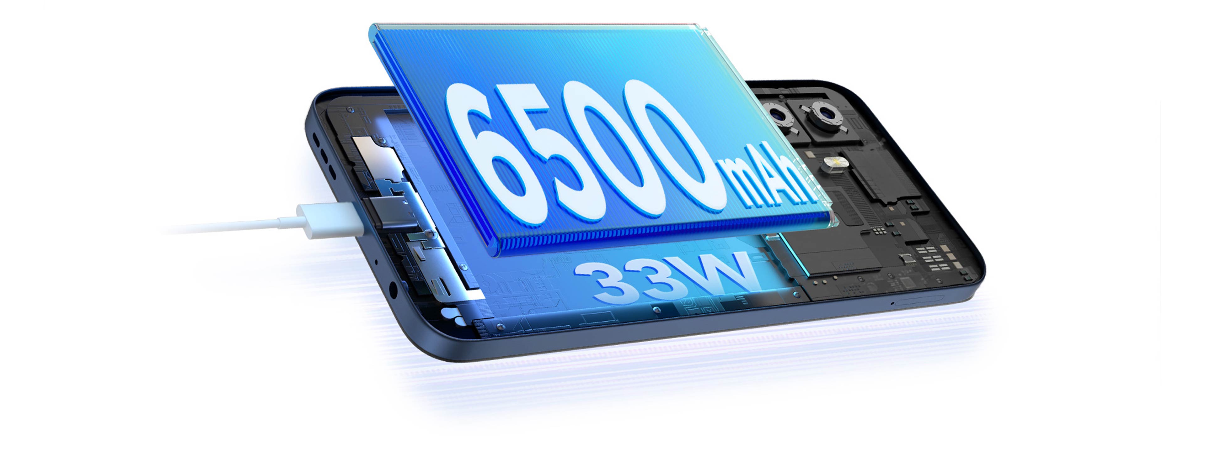 02 6500mAh батерия с 33W бързо зареждане
