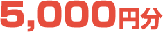 5,000円分